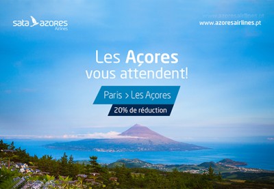 Campagne de réduction de 20 % pour Paris > les Açores